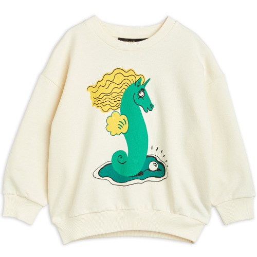 [minirodini] Unicorn seahorse sp sweatshirt - Offwhite