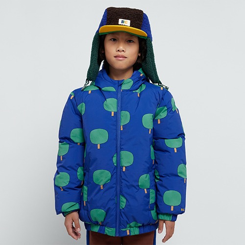 [bobochoses] Green Tree all over anorak